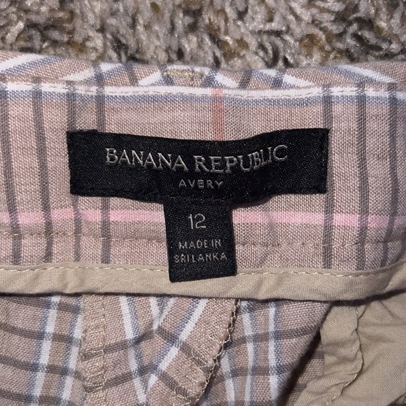 Banana republic Avery pant plaid size 12 - Picture 2 of 2